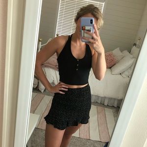 NWT Black Halter Top